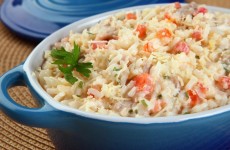 QUEM CRIA SEMPRE APRECIA NOVAS RECEITAS ARROZ CREMOSO DE FORNO